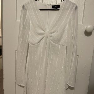 Lulus long sleeve white dress